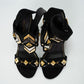 Louis Vuitton Black Suede Limited Edition “Shocking” Sandals