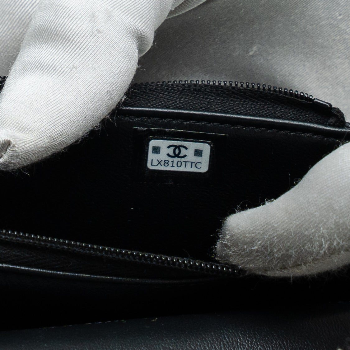 Chanel So Black Quilted Lambskin Phone Holder