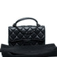 Chanel So Black Quilted Lambskin Phone Holder
