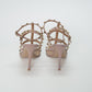 Valentino Garavani Poudre Rockstud Ankle Strap Sandals