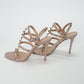 Valentino Garavani Poudre Rockstud Ankle Strap Sandals
