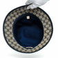 Gucci GG Canvas Blue Leather Bucket Hat