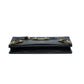 Balenciaga Metallic Edge Black Leather Chain Wallet