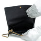 Balenciaga Metallic Edge Black Leather Chain Wallet