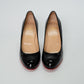 Christian Louboutin Black Patent Simple Pump 85