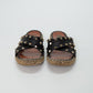 Valentino Garavani Rockstud Black Criss Cross Espadrille Sandals