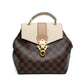 Louis Vuitton Damier Ebene Leather Backpack Bag