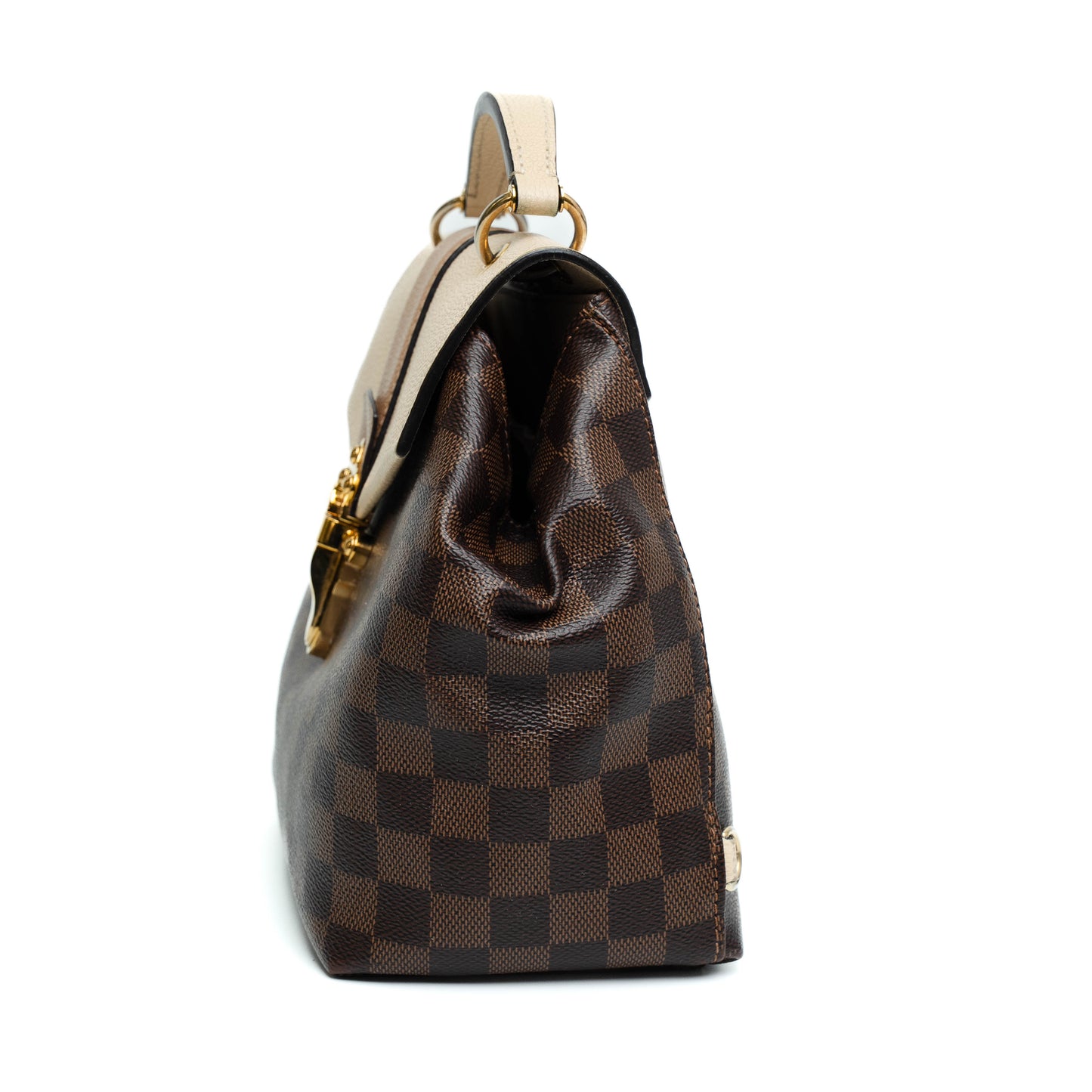 Louis Vuitton Damier Ebene Leather Backpack Bag