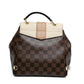 Louis Vuitton Damier Ebene Leather Backpack Bag