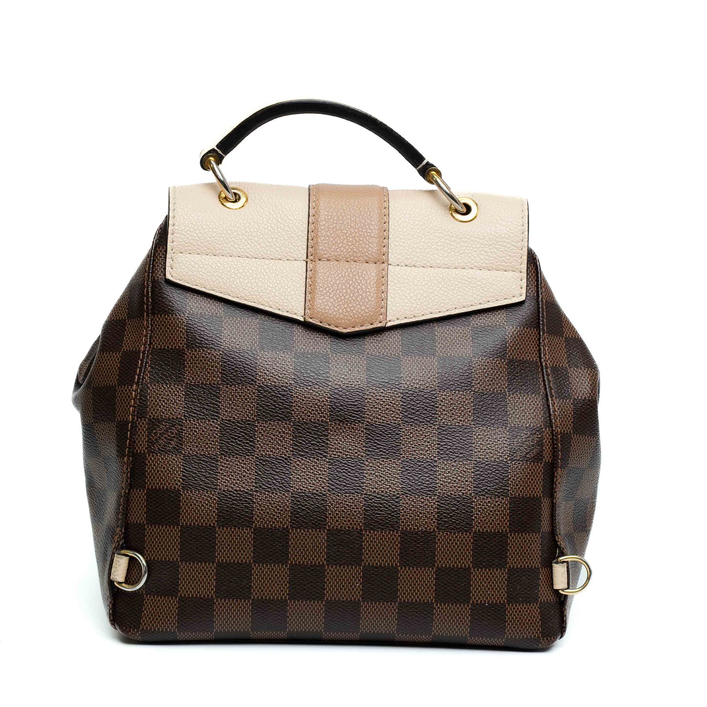 Louis Vuitton Damier Ebene Leather Backpack Bag
