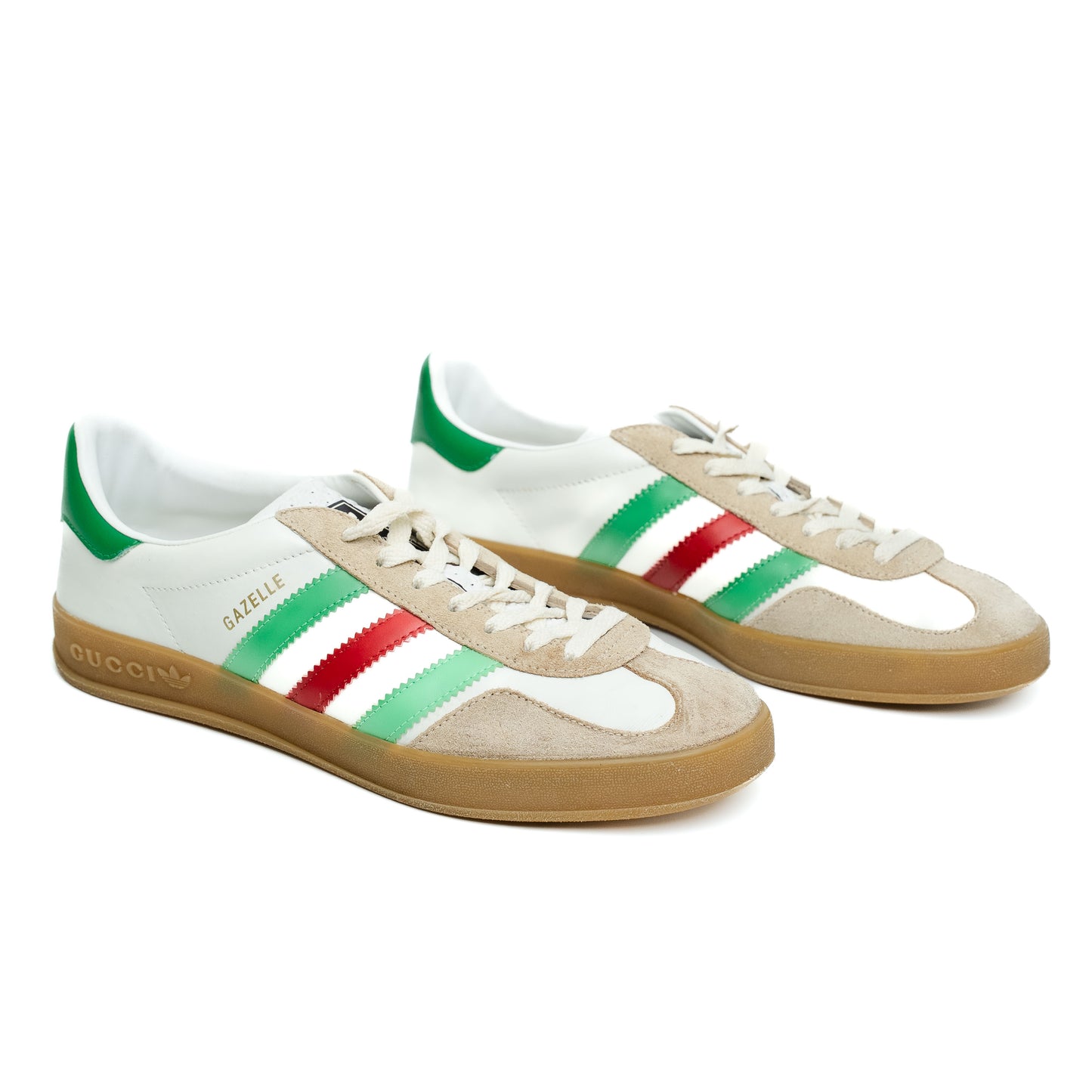Gucci x Adidas Gazelle White Sneakers