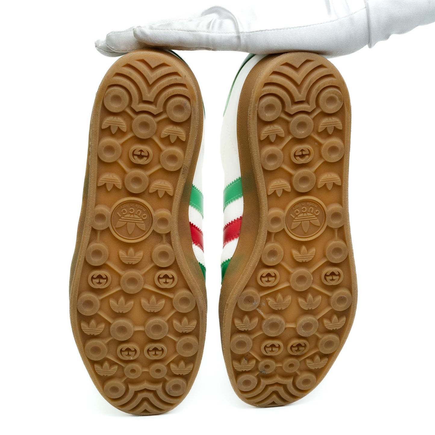 Gucci x Adidas Gazelle White Sneakers