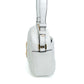Versace White Quilted Leather Camera Crossbody Bag