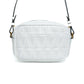 Versace White Quilted Leather Camera Crossbody Bag
