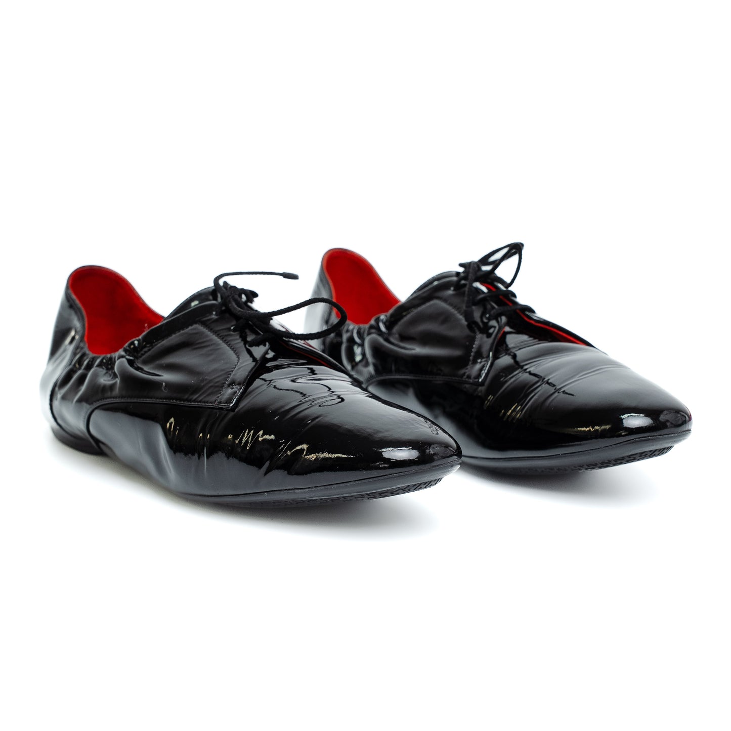 Hermes Black Patent Leather Flats