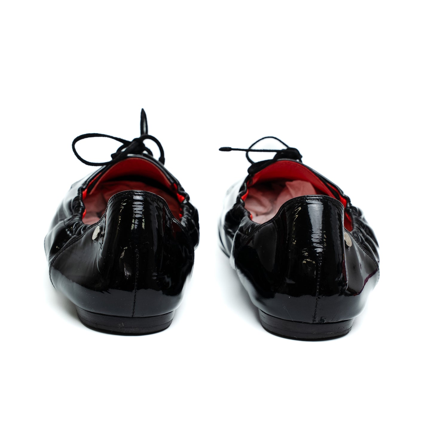 Hermes Black Patent Leather Flats