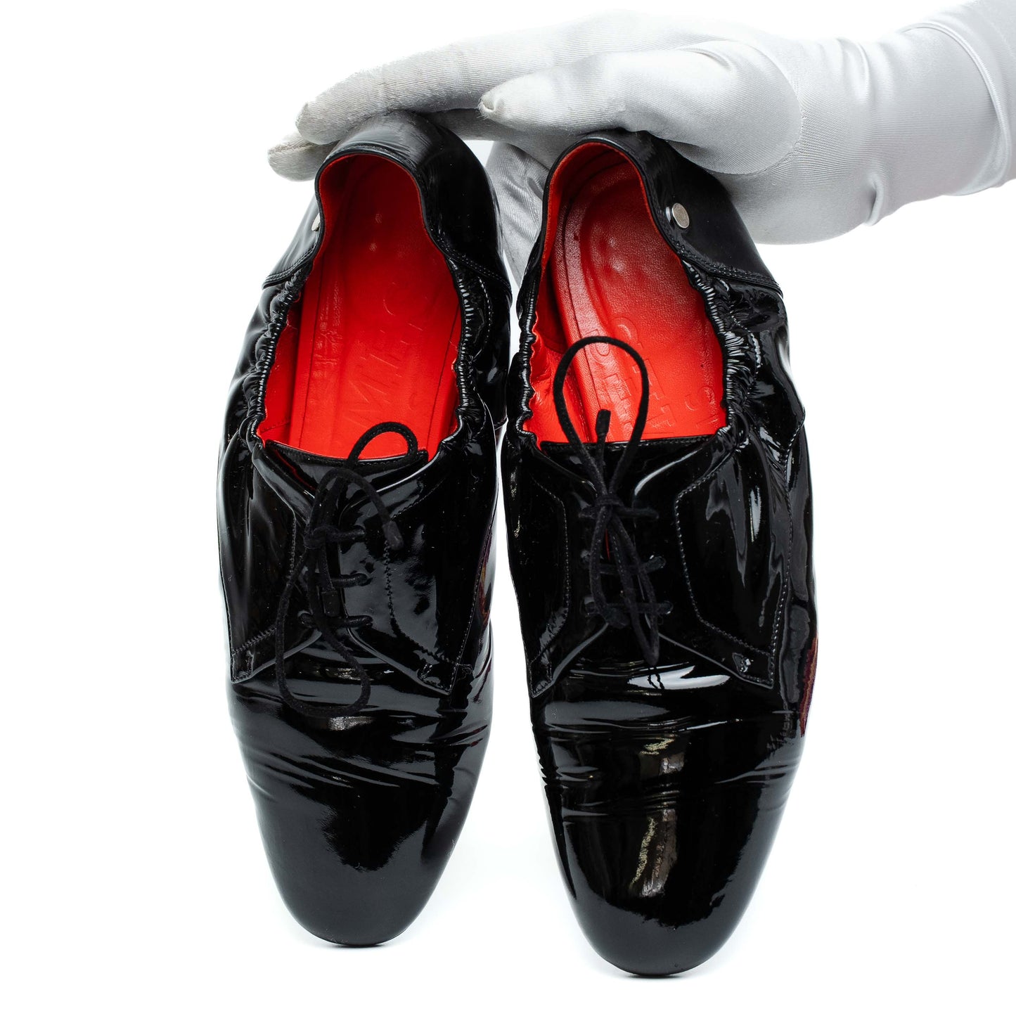 Hermes Black Patent Leather Flats