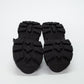 Prada Black Leather Platform Sandals