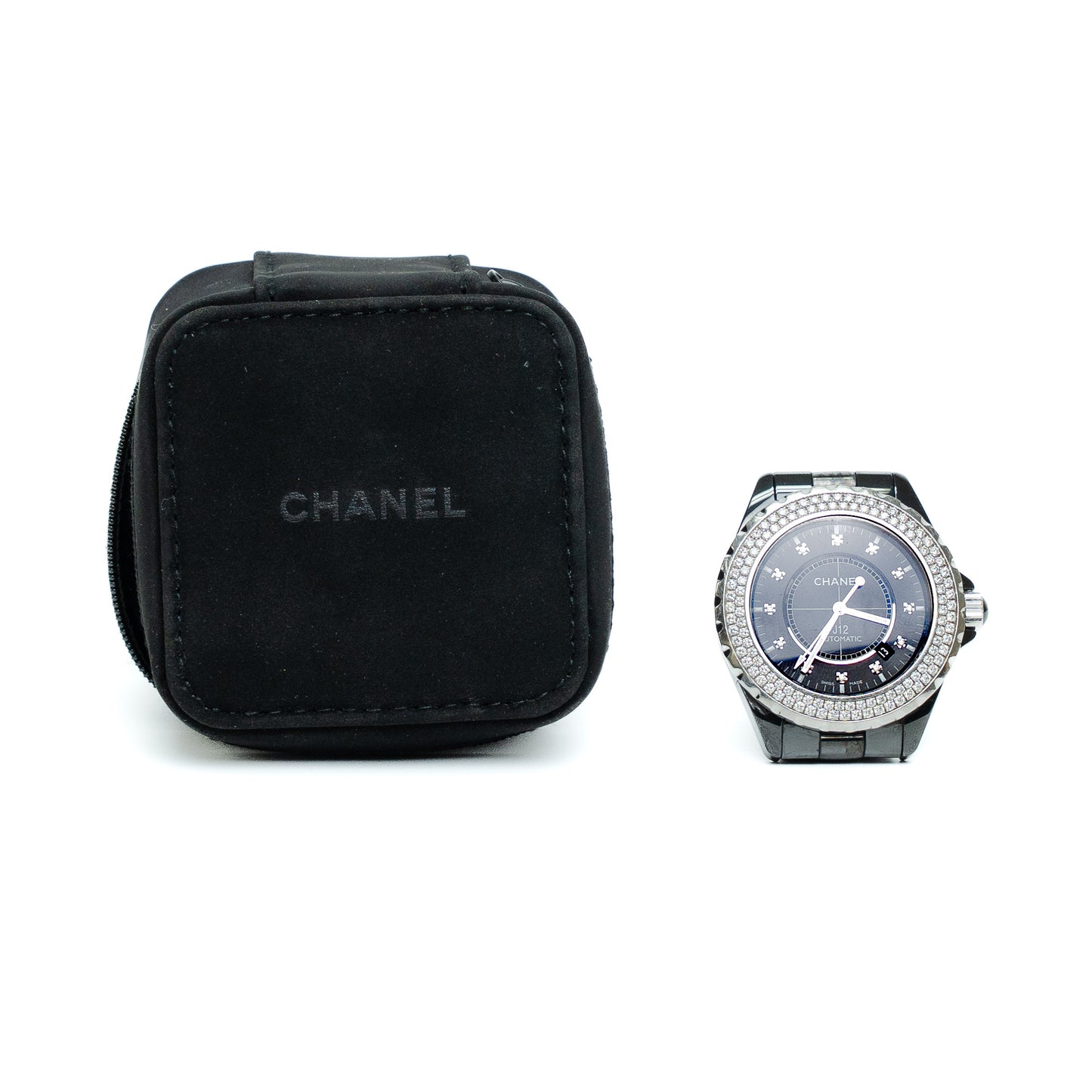 Chanel J12 Automatic Diamond Black Ceramic Watch