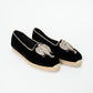 Christian Louboutin Elephant Velvet Espadrilles