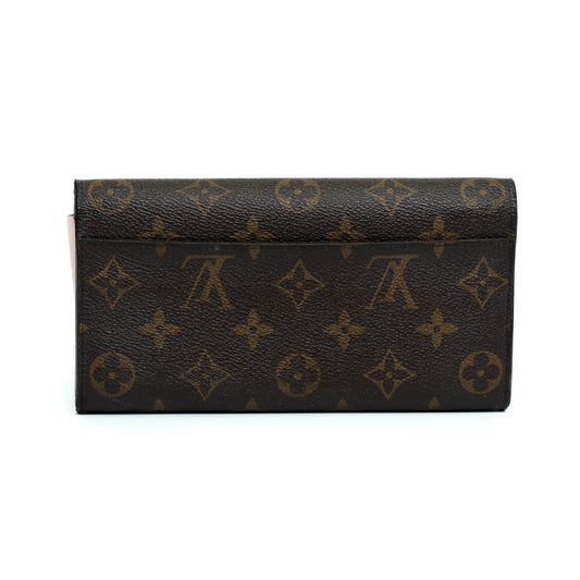 Louis Vuitton Sarah Monogram Rose Ballerine Wallet