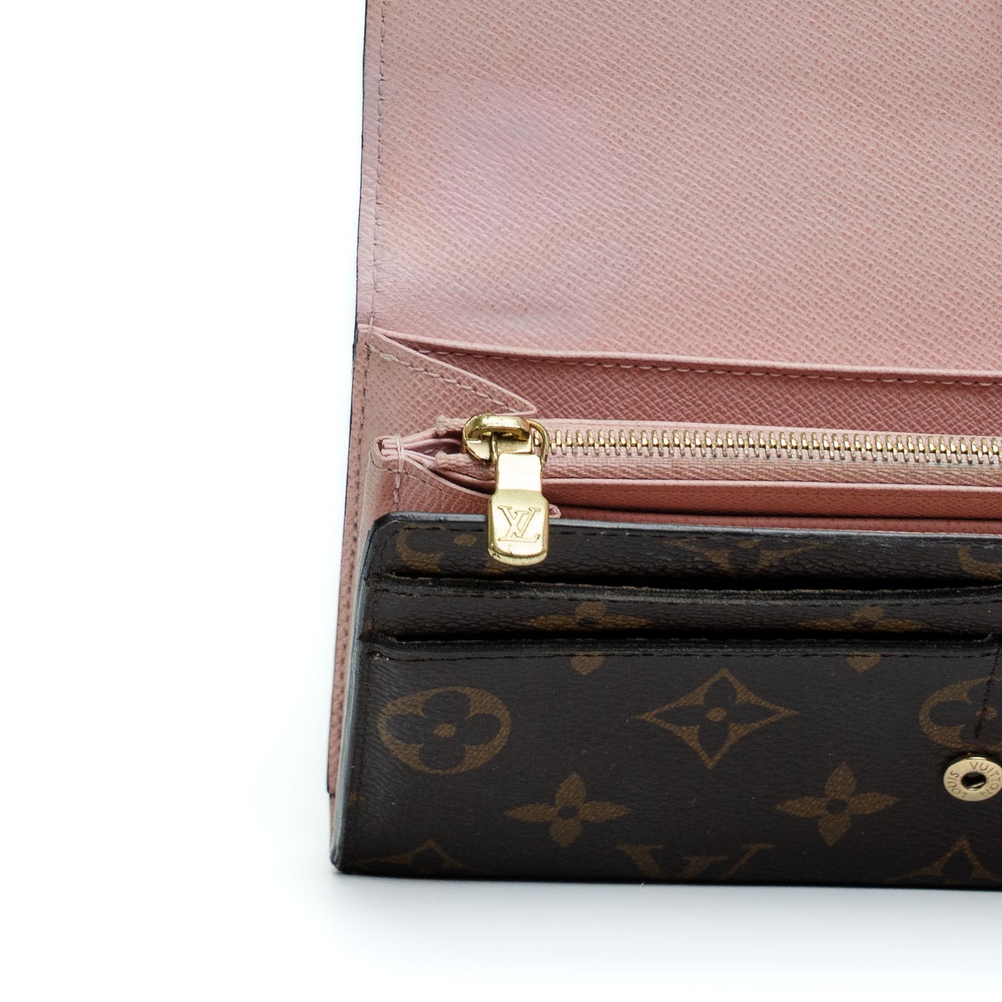 Louis Vuitton Sarah Monogram Rose Ballerine Wallet