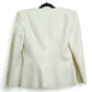 Balmain White Crystal Embellished Size 40 Blazer