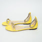 Jimmy Choo Shiloh Yellow Fluro Diamante Sandals