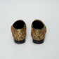 Manolo Blahnik Mario Gold Embellished Loafers