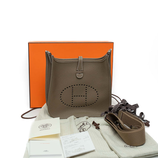 Hermes Evelyne III 23 clemence etoupe