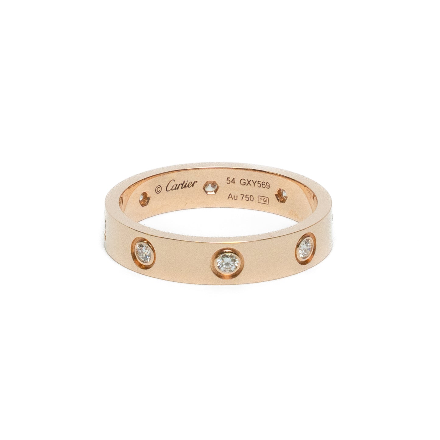 Cartier LOVE 8 Diamond Rose Gold Ring