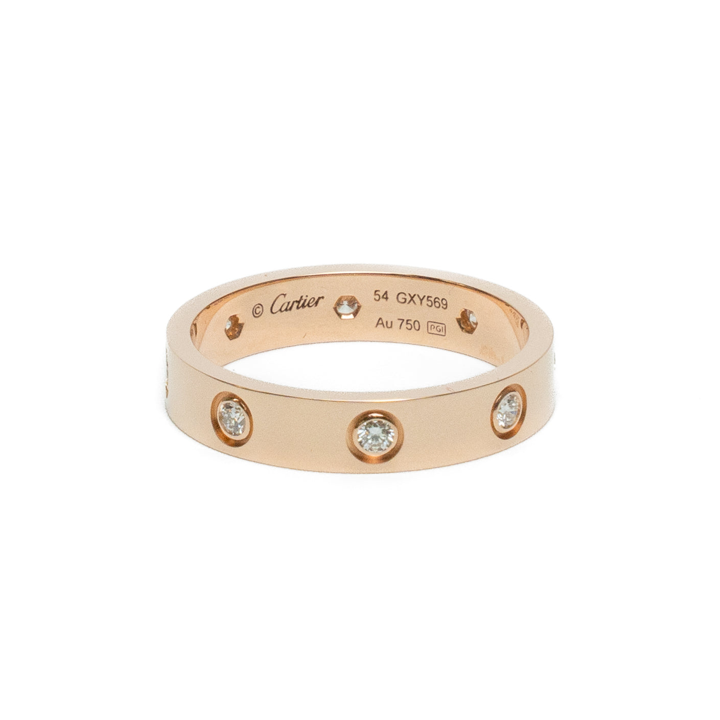 Cartier LOVE 8 Diamond Rose Gold Ring
