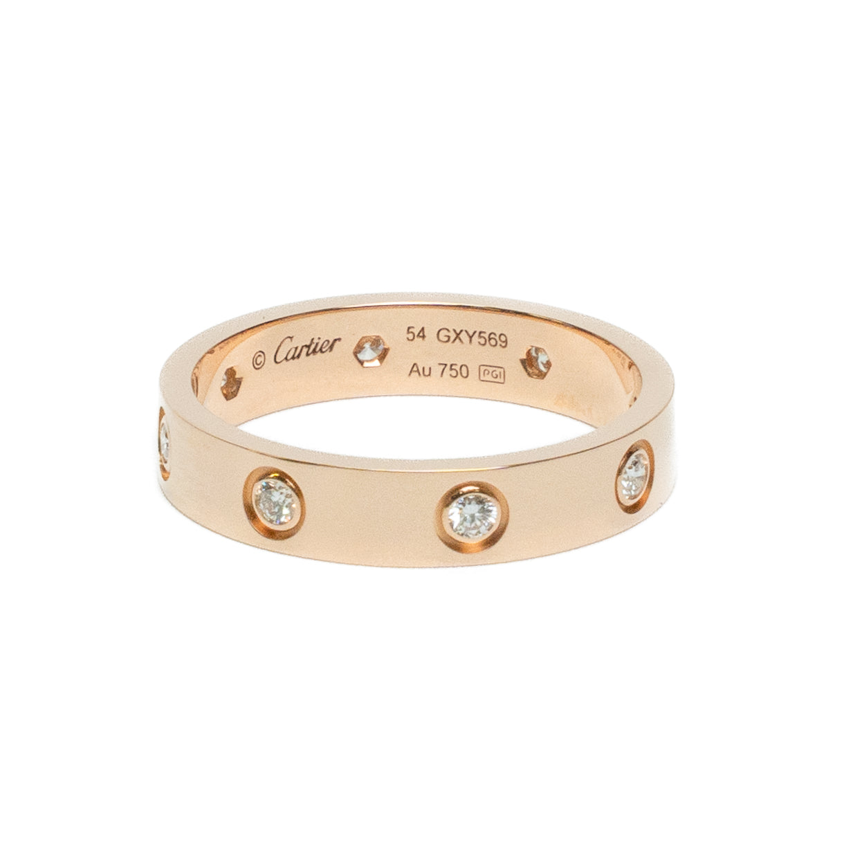 Cartier LOVE 8 Diamond Rose Gold Ring