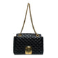 Balmain Black Quilted Lambskin Chain Shoulder Bag
