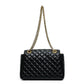 Balmain Black Quilted Lambskin Chain Shoulder Bag