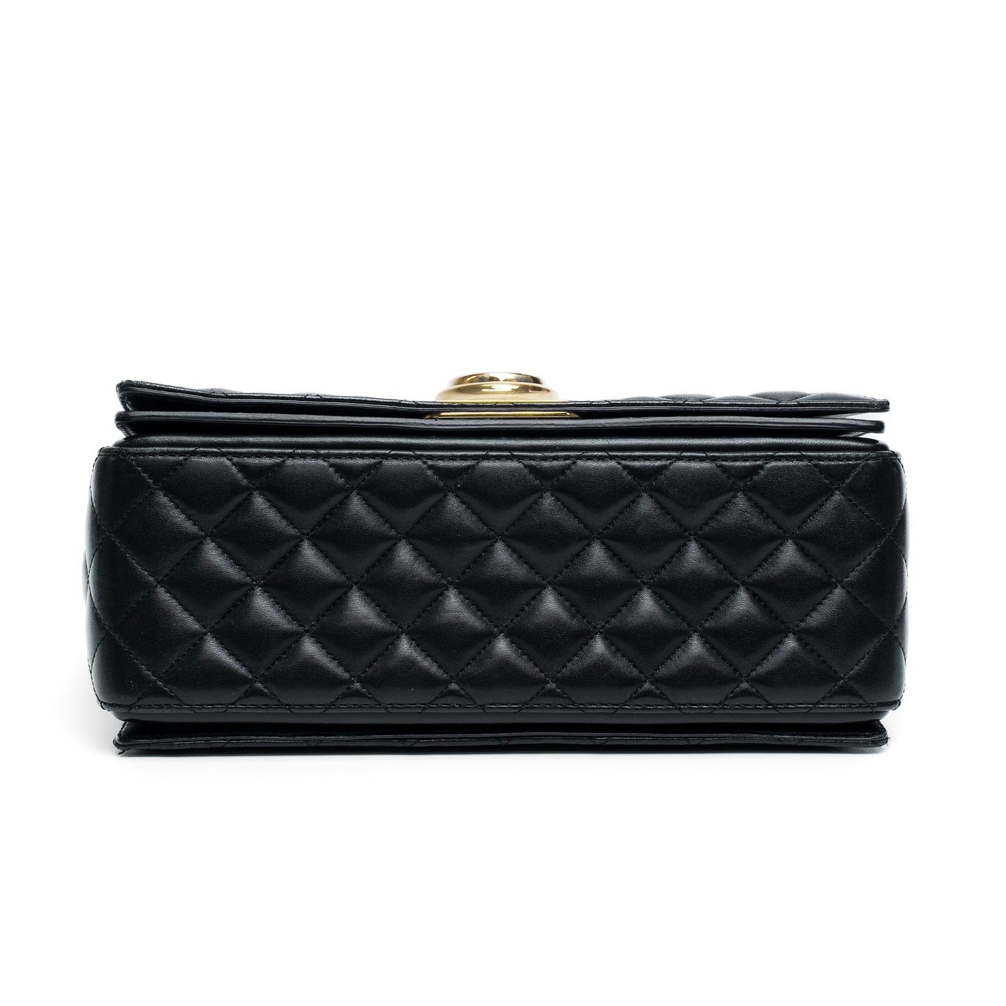 Balmain Black Quilted Lambskin Chain Shoulder Bag