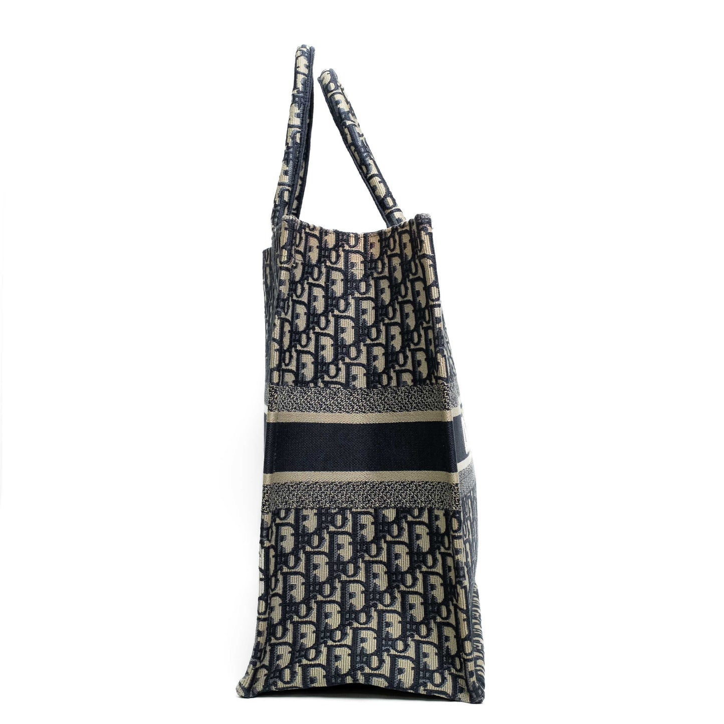Dior Large Oblique Embroidery Book Tote Bag