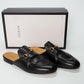 Gucci Black Leather Princetown Mules