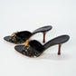 Gucci Bamboo Embroidered Leather Heeled Mules