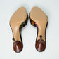 Gucci Bamboo Embroidered Leather Heeled Mules