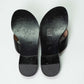 Gucci GG Marmont Black Leather Thong Sandals