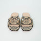 Gucci GG Cutout Python Print Slides
