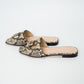 Gucci GG Cutout Python Print Slides