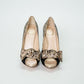 Dior J’Adior Nude Mesh Polka Dot Bow Heels