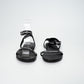 Balenciaga Black Logo Strap Flat Sandals
