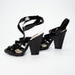 Saint Laurent Black Patent Tribute Platform Heels