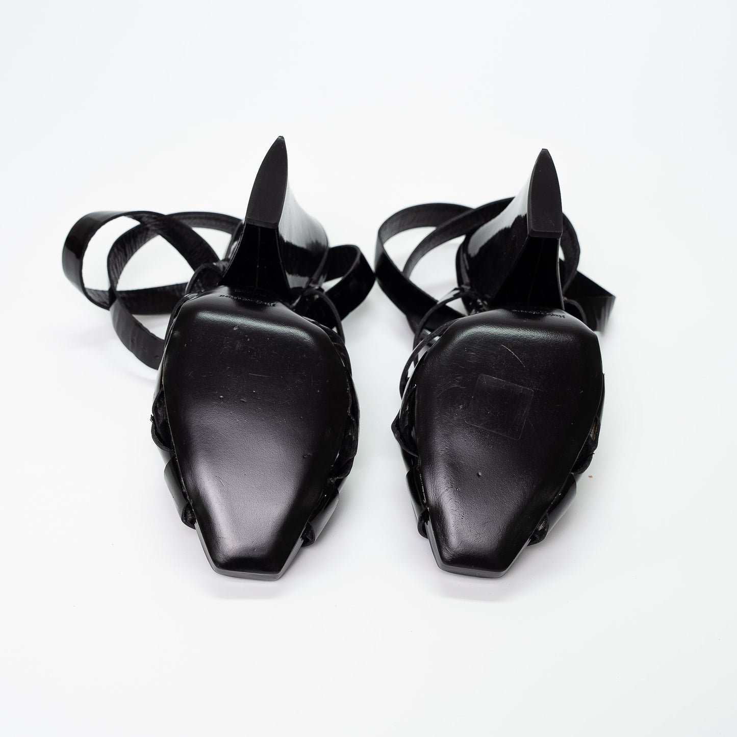 Saint Laurent Black Patent Tribute Platform Heels