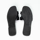 Hermès Black Patent Leather Oran Sandals