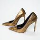 Tom Ford Gold Python Leather Stiletto Heels