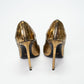 Tom Ford Gold Python Leather Stiletto Heels